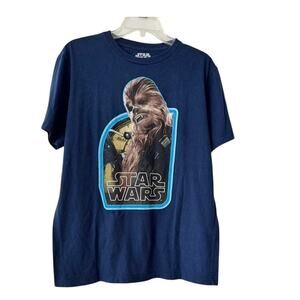 Star Wars Chewbacca Graphic Tee Navy Blue Men’s L